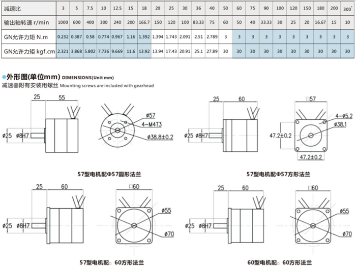 無刷齒輪減速電機